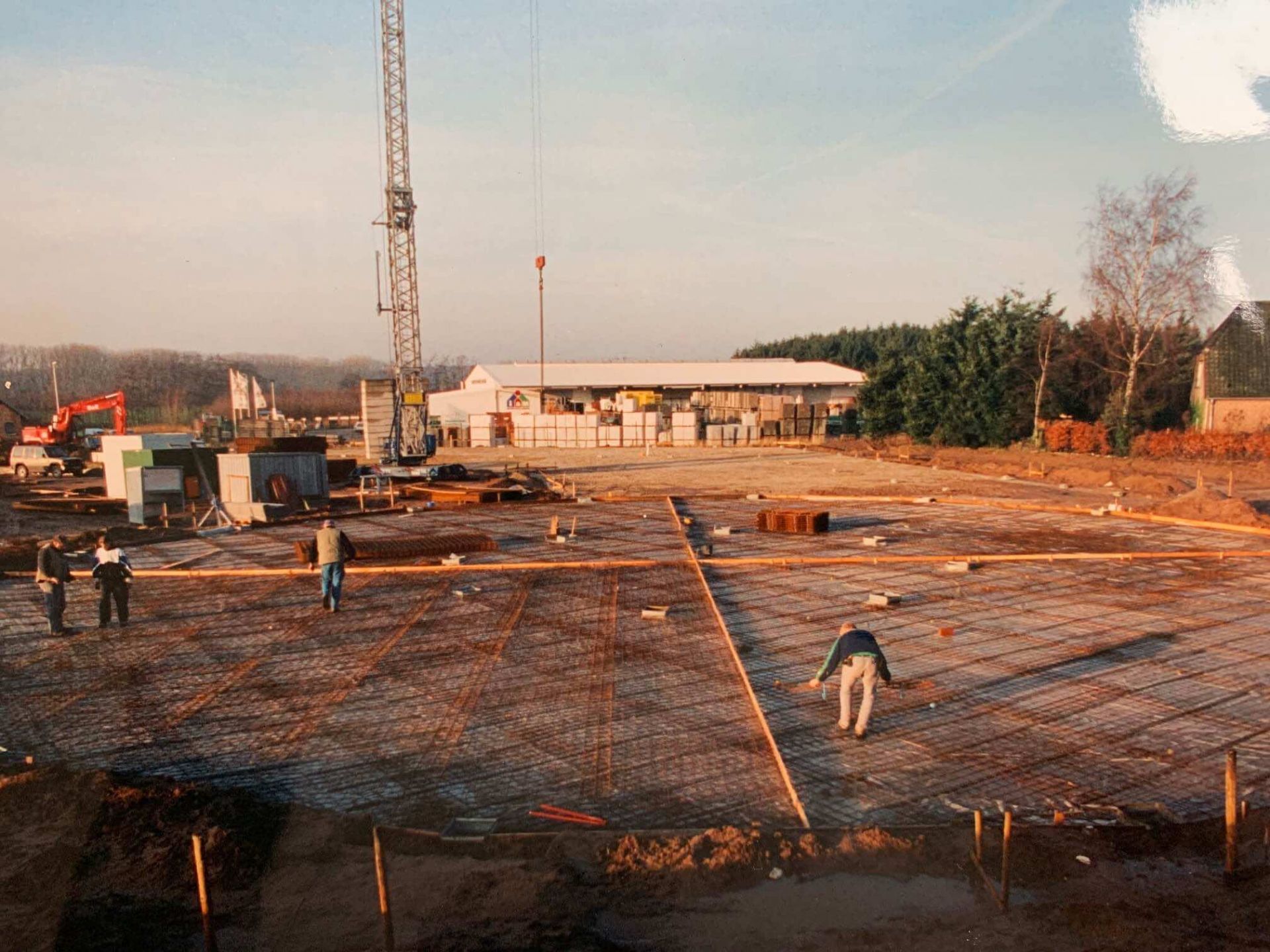 Erst steht das Fundament ...