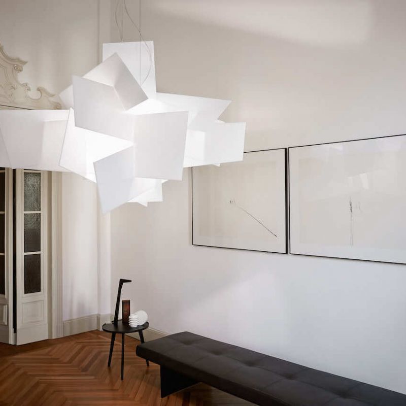 Foscarini | Big Bang | Altbau mit Parkettboden und hohen Wänden | Leuchten Lukassen Lichtdesign
