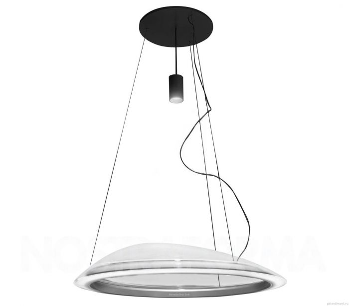 ARTEMIDE | AMELUNA | PENDELLEUCHTE MIT SCHWARZEM BALDACHIN IN HELLEN RAUM | LEUCHTEN LUKASSEN LICHTDESIGN