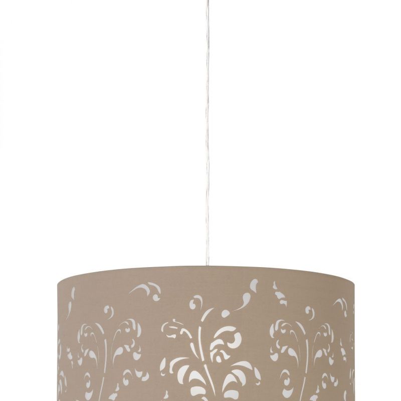 FISCHER & HONSEL | FLORA | PENDELLEUCHTE MIT MUSTER IM SCHIRM | LEUCHTEN LUKASSEN LICHTDESIGN